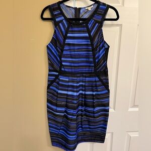 Shoshanna NWT Blue & black dress, NWT, size 10, beautiful, excellent condition.